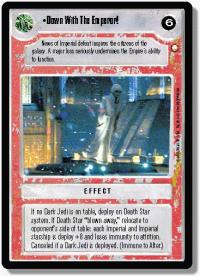 star wars ccg special edition down with the emperor