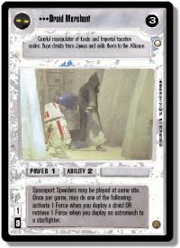 star wars ccg special edition droid merchant