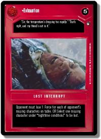 star wars ccg hoth limited exhaustion