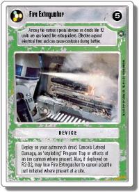 star wars ccg a new hope revised fire extinguisher wb