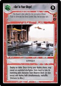 star wars ccg theed palace get to your ships
