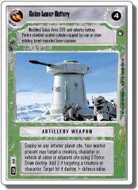 star wars ccg hoth revised golan laser battery wb