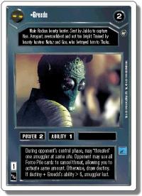 star wars ccg a new hope revised greedo wb