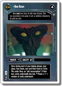 star wars ccg a new hope revised hem dazon wb