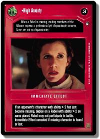 star wars ccg hoth limited high anxiety