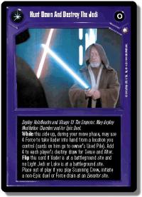 star wars ccg special edition hunt down and destry the jedi