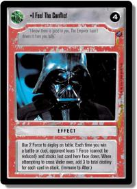 star wars ccg death star ii i feel the conflict
