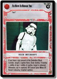 star wars ccg a new hope limited i m here to rescue you