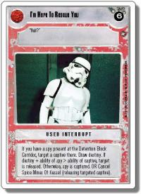star wars ccg a new hope revised i m here to rescue you wb