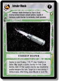 star wars ccg special edition intruder missile light
