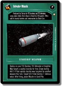 star wars ccg special edition intruder missile dark