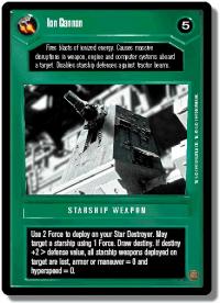 star wars ccg premiere limited ion cannon