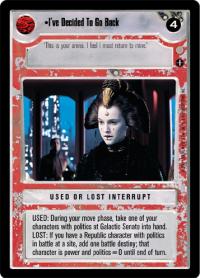 star wars ccg coruscant i ve decided to go back