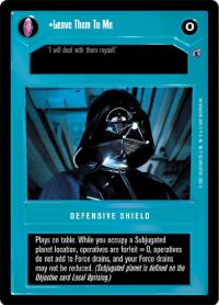 star wars ccg death star ii leave them to me
