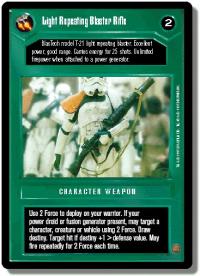 star wars ccg premiere limited light repeating blaster rifle