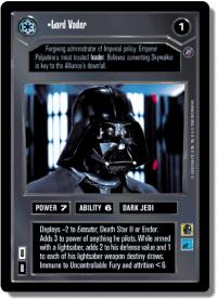 star wars ccg reflections ii foil lord vader foil