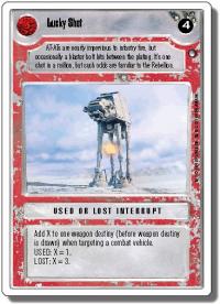 star wars ccg hoth revised lucky shot wb
