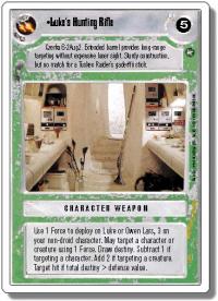 star wars ccg a new hope revised luke s hunting rifle wb