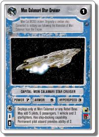 star wars ccg anthologies sealed deck premium mon calamari star cruiser 2nd