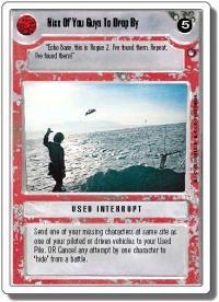 star wars ccg hoth revised nice of you guys to drop by wb