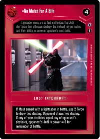 star wars ccg reflections iii premium no match for a sith