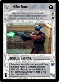 star wars ccg theed palace officer perosei