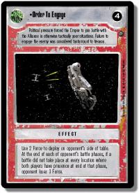 star wars ccg dagobah revised order to engage wb