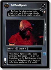 star wars ccg special edition ord mantell operative