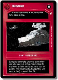 star wars ccg special edition overwhelmed