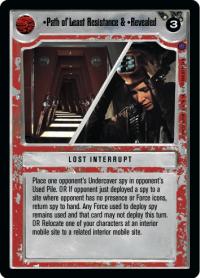 star wars ccg reflections ii premium path of least resistance revealed