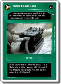 star wars ccg hoth revised portable fusion generator wb