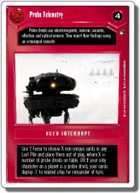 star wars ccg hoth revised probe telemetry wb