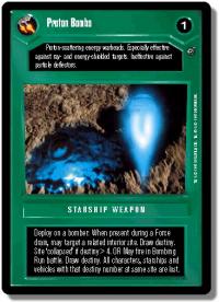 star wars ccg dagobah revised proton bombs wb
