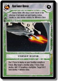 star wars ccg premiere unlimited quad laser cannon wb