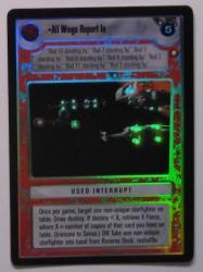 star wars ccg reflections i all wings report in foil