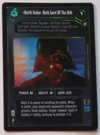 star wars ccg reflections i darth vader dark lord of the sith foil