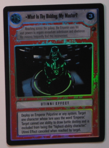What Is Thy Bidding, My Master? (FOIL)