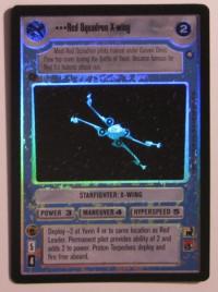star wars ccg reflections ii foil red squadron x wing foil