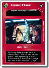 star wars ccg hoth revised responsibility of command wb