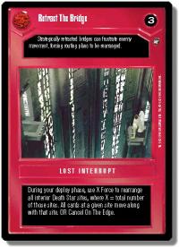 star wars ccg a new hope limited retract the bridge