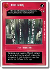 star wars ccg a new hope revised retract the bridge wb