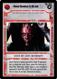 star wars ccg coruscant reveal ourselves to the jedi