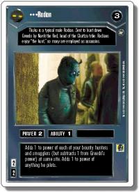 star wars ccg a new hope revised rodian wb