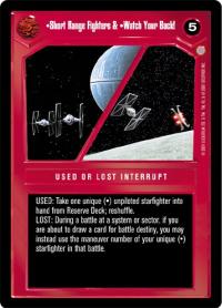 star wars ccg coruscant short range fighters watch your back
