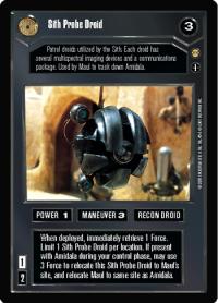 star wars ccg reflections iii foil sith probe droid foil