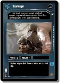 star wars ccg hoth limited snowtrooper