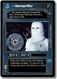 star wars ccg hoth limited snowtrooper officer