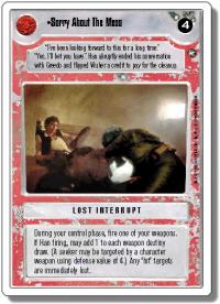 star wars ccg a new hope revised sorry about the mess wb