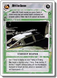star wars ccg a new hope revised sw 4 ion cannon wb