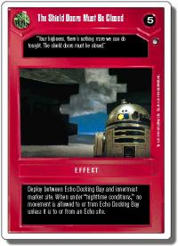 star wars ccg hoth revised the shield doors must be closed wb